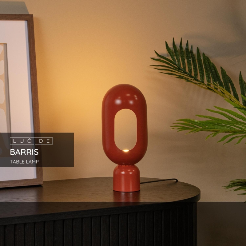 Lucide BARRIS - Stolná lampa - 1xE27 - Terakota